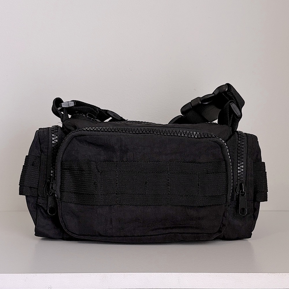 Black Mini Duffel Crossbody Bag